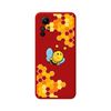 Funda Silicona Líquida Roja Xiaomi Redmi Note 12s Diseño Abeja Dibujos