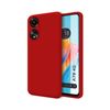 Funda Silicona Líquida Ultra Suave Oppo A78 4g Color Roja