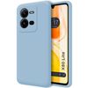 Funda Silicona Líquida Ultra Suave Para Vivo X80 Lite 5g Color Azul