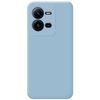 Funda Silicona Líquida Ultra Suave Para Vivo X80 Lite 5g Color Azul