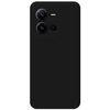 Funda Silicona Líquida Ultra Suave Para Vivo X80 Lite 5g Color Negra