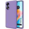 Funda Silicona Líquida Ultra Suave Para Oppo A58 4g Color Morado