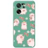 Funda Silicona Líquida Verde Para Xiaomi 13t / 13t Pro 5g Diseño Cerdos Dibujos