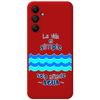 Funda Silicona Líquida Roja Para Samsung Galaxy A05s Diseño Agua Dibujos