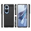 Funda Gel Tpu Tipo Carbon Negra Para Oppo Reno 10 5g / 10 Pro 5g