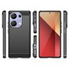 Funda Gel Tpu Tipo Carbon Negra Para Xiaomi Redmi Note 13 Pro 4g