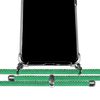 Funda Colgante Transparente Para Oppo A18 Con Cordon Verde Agua