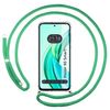 Funda Colgante Transparente Para Honor 90 Smart 5g Con Cordon Verde Agua