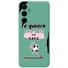 Funda Silicona Líquida Verde Para Samsung Galaxy A35 5g Diseño Vaca Dibujos