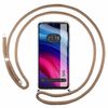 Funda Colgante Transparente Para Tcl 505 Con Cordon Camel