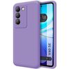 Funda Silicona Líquida Ultra Suave Para Vivo V40 Se 5g Color Morada