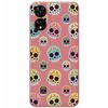 Funda Silicona Líquida Rosa Para Tcl 505 Diseño Catrina Dibujos