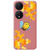 Funda Silicona Líquida Rosa Para Honor X7b Diseño Abeja Dibujos