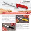 3 Claveles Proflex - Juego De 3 Cuchillos Profesionales Deshuesadores De 13 Cm Microban