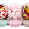 Plastic Forte Candy - Juego De 2 Botes Para Golosinas 1l Con 2 Posiciones. Rosa