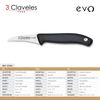 3 Claveles Evo - Cuchillo Mondador 6 Cm Acero Inoxidable Mango Polipropileno