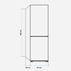 310l Frigorífico Combi Inox 185cm | Universalblue