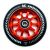 Pack De 2 Ruedas Spin Nokaic 100mm Para Patinete Freestyle, Color Negro-rojo