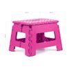 Pack De 2 Taburetes Plegables Multiusos - 29x22x22 - Escalera Antideslizante De Pvc - Altillo Para Cocina, Baño O Dormitorio - Fucsia