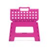 Pack De 2 Taburetes Plegables Multiusos - 29x22x22 - Escalera Antideslizante De Pvc - Altillo Para Cocina, Baño O Dormitorio - Fucsia