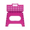 Pack De 2 Taburetes Plegables Multiusos - 29x22x27 - Escalera Antideslizante De Pvc - Altillo Para Cocina, Baño O Dormitorio - Fucsia