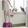 Pack De 2 Taburetes Plegables Multiusos - 29x22x39 - Escalera Antideslizante De Pvc - Altillo Para Cocina, Baño O Dormitorio - Fucsia