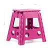 Pack De 2 Taburetes Plegables Multiusos - 29x22x39 - Escalera Antideslizante De Pvc - Altillo Para Cocina, Baño O Dormitorio - Fucsia