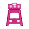 Pack De 2 Taburetes Plegables Multiusos - 29x22x39 - Escalera Antideslizante De Pvc - Altillo Para Cocina, Baño O Dormitorio - Fucsia