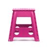 Pack De 2 Taburetes Plegables Multiusos - 29x22x39 - Escalera Antideslizante De Pvc - Altillo Para Cocina, Baño O Dormitorio - Fucsia