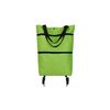 Bolsa De Compra Plegable Con Ruedas 2 En 1 Reutilizable Y Resistente Verde