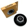 Rueda Racing Nokaic 110mm Para Patinete Freestyle, Goma Negra Y Núcleo De Disco Negro-blanco