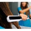 Plancha Alisadora De Pelo Cerámica Digital Con Placas Extra Anchas 82 W De Potencia Blanca