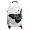 Maleta Mediana De Viaje 4 Ruedas Giratorias 360º 66x42x26cm Mariposa Equipaje Viajar