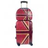 Maleta De Cabina Equipaje De Mano Trolley + Neceser Viaje Avión Rígida 4 Ruedas Giratorias Inglaterra Rojo