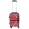 Maleta De Cabina Equipaje De Mano Trolley + Neceser Viaje Avión Rígida 4 Ruedas Giratorias Inglaterra Rojo