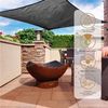 Toldo Vela Cuadrado 3,6x3,6 M - Negro