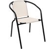 Silla De Metal Con Lona - Beige