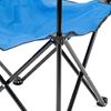 Silla De Camping Plegable Con Reposabrazos - Azul