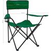 Silla De Camping Plegable Con Reposabrazos - Verde