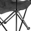 Silla De Camping Plegable Con Reposabrazos - Negro