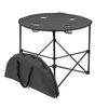 Mesa Redonda De Camping Plegable - Negro