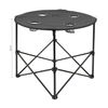 Mesa Redonda De Camping Plegable - Negro