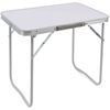 Mesa Plegable Camping (60x40 Cm) Aluminio - Blanco