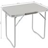 Mesa Plegable Camping (60x40 Cm) Aluminio - Gris