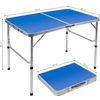 Mesa Plegable Camping (96x60 Cm) Aluminio - Azul