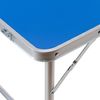 Mesa Plegable Camping (96x60 Cm) Aluminio - Azul