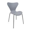 Silla En Polipropileno Y Metal - Asiento De Diseño Ideal Para Comedor Y Cocina - 51 X 80 X 51 Cm - Color Gris