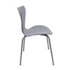 Silla En Polipropileno Y Metal - Asiento De Diseño Ideal Para Comedor Y Cocina - 51 X 80 X 51 Cm - Color Gris