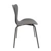 Silla En Polipropileno Y Metal - Asiento De Diseño Ideal Para Comedor Y Cocina - 51 X 80 X 51 Cm - Color Gris Oscuro