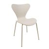 Silla En Polipropileno Y Metal - Asiento De Diseño Ideal Para Comedor Y Cocina - 51 X 80 X 51 Cm - Color Beige